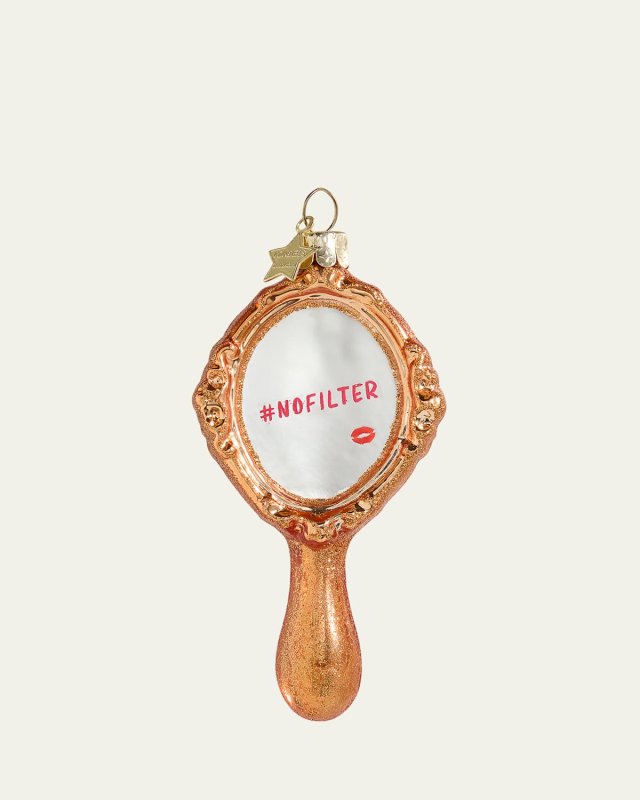 No Filter Hand Mirror Christmas Ornament